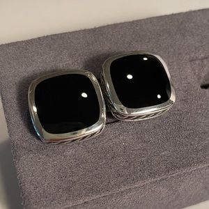 David Yurman Black Onyx Cufflink set